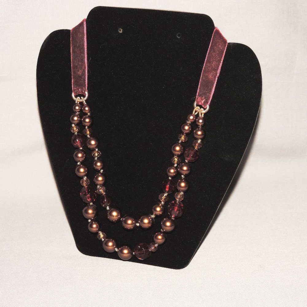 Monet beaded statement necklace